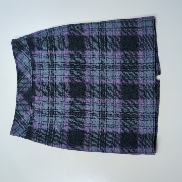 LL Bean Plaid Tartan Wool Skirt - Picture 1 of 8